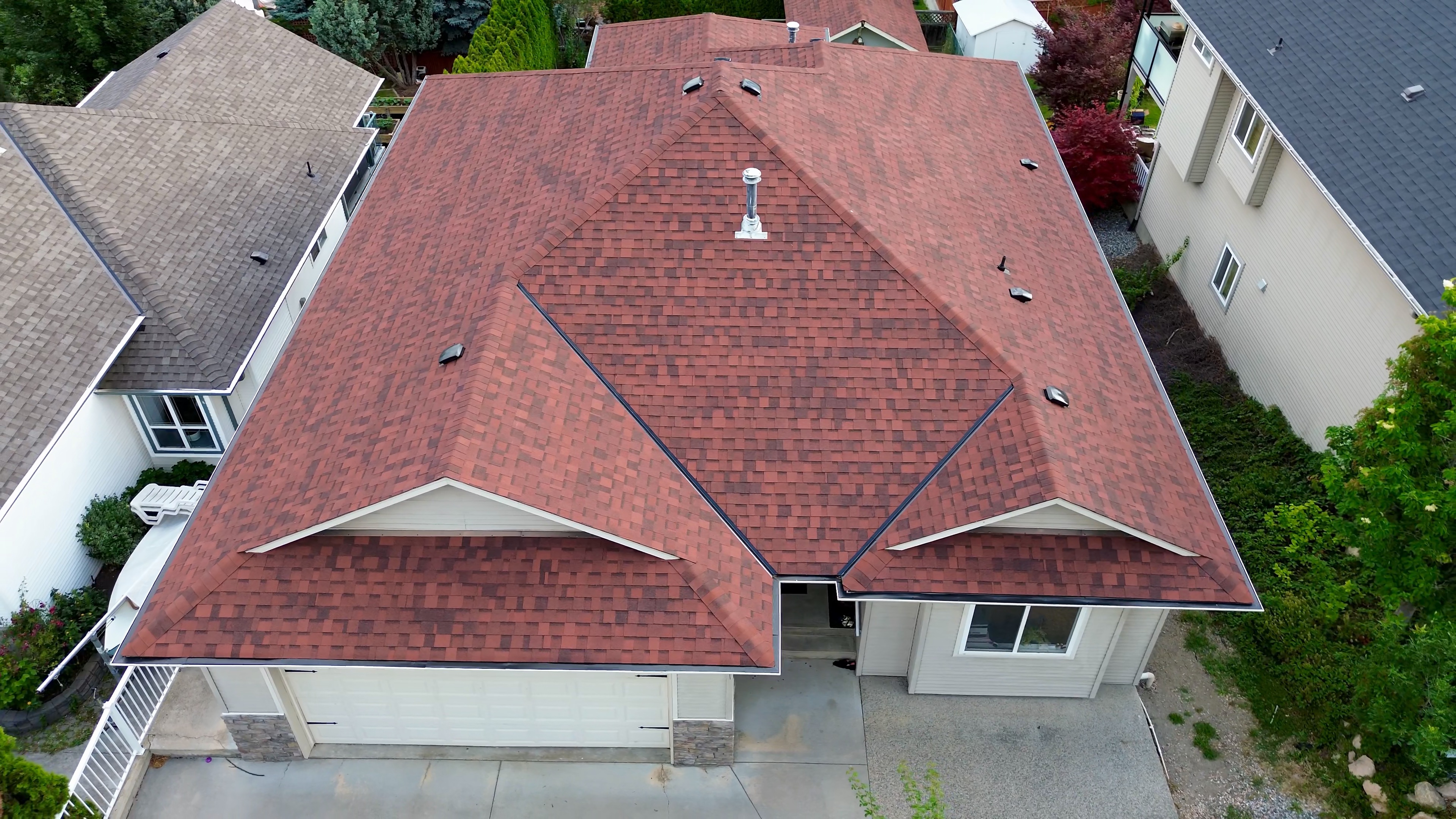 Complete shingle roof installation